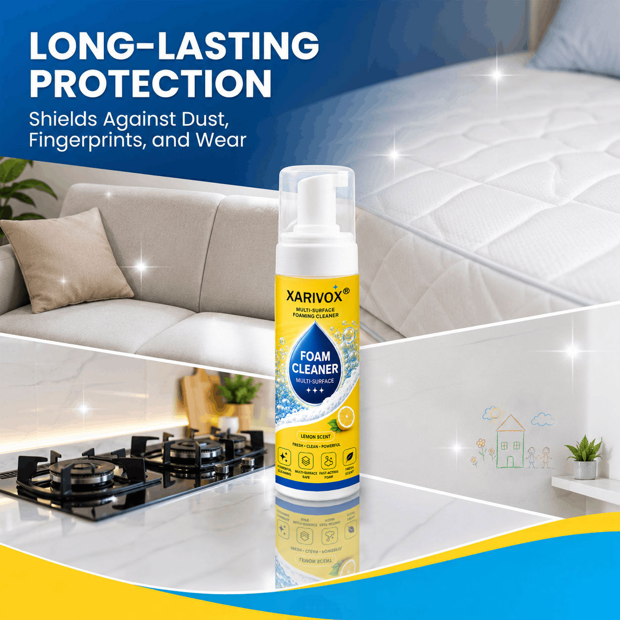 🔥Last Day 50% OFF🔥 Foam No-Rinse Cleaner — Spray, Wipe & Done