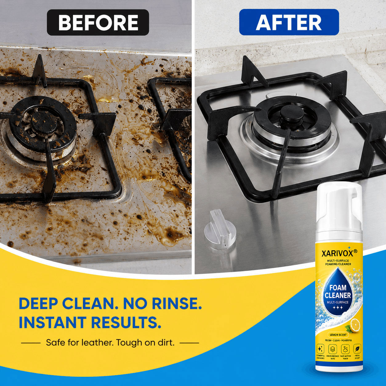 🔥Last Day 50% OFF🔥 Foam No-Rinse Cleaner — Spray, Wipe & Done