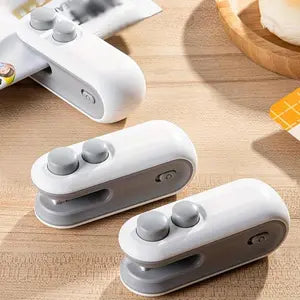 Remifa® Mini snack bag sealing machine,2 in 1 heat USB rechargeable snack bag selaer,plastic Electric bag sealers, keep food fresh. Portable Sealer Picnics