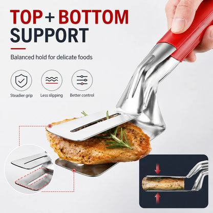 🎁Multi-Functional Stainless Steel Steak Spatula Clamp