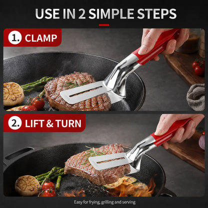 🎁Multi-Functional Stainless Steel Steak Spatula Clamp