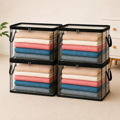 🎁💞LAST DAY 50% OFF ✨📦WYVCK®Large Heavy-Duty Thick Plastic Clear Storage