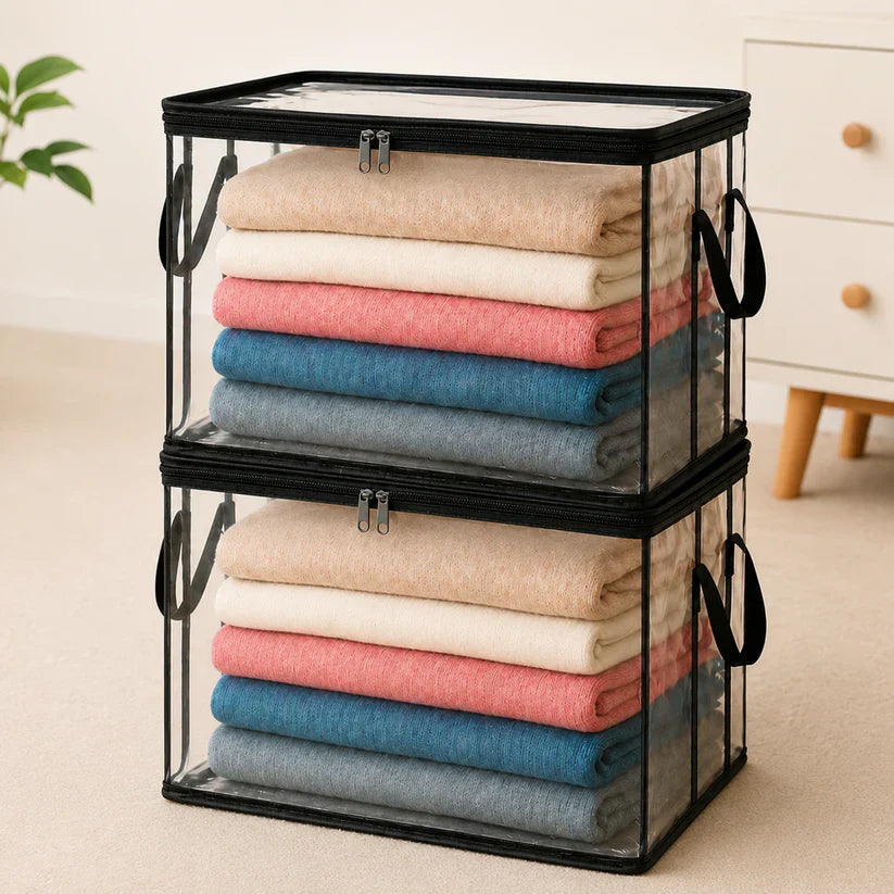 🎁💞LAST DAY 50% OFF ✨📦WYVCK®Large Heavy-Duty Thick Plastic Clear Storage