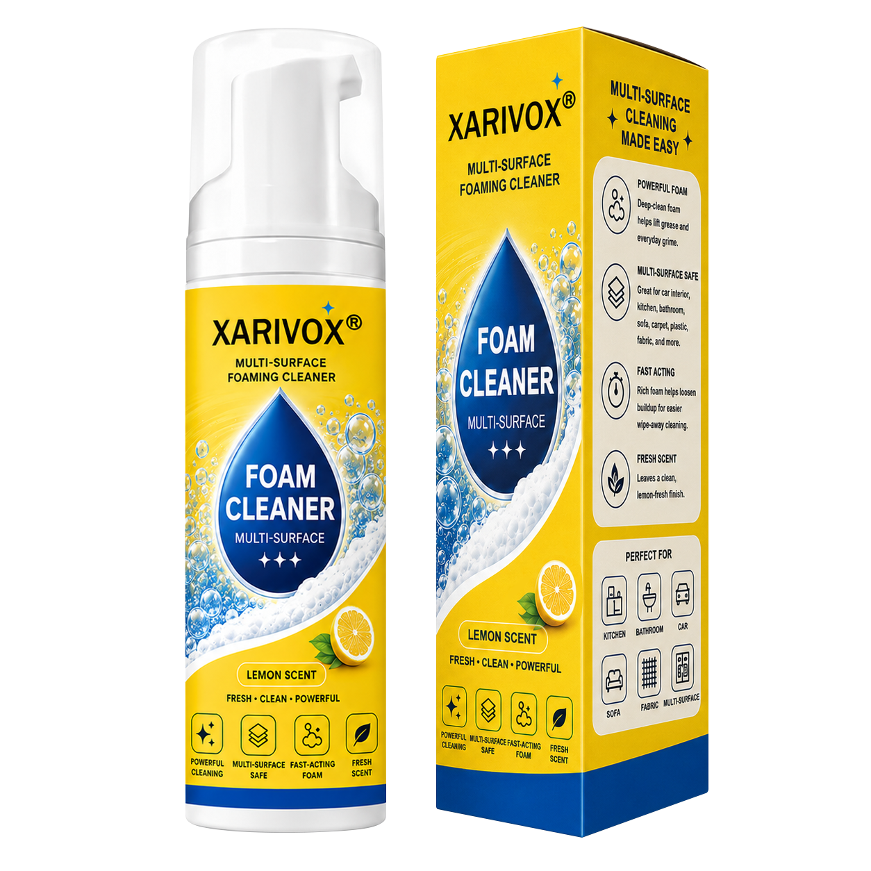 🔥Last Day 50% OFF🔥 Foam No-Rinse Cleaner — Spray, Wipe & Done