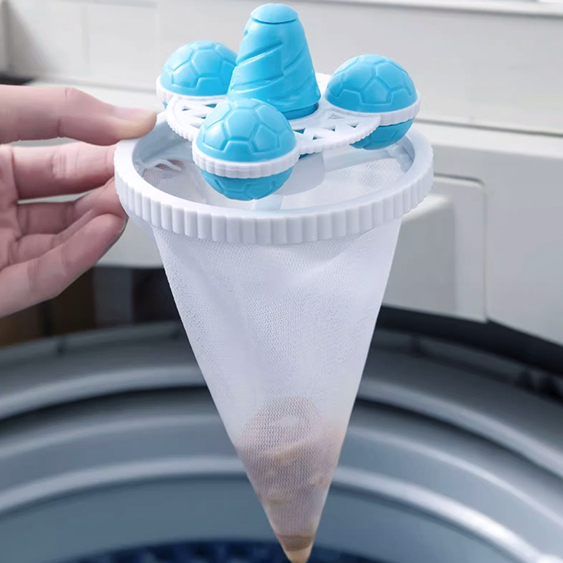 🔥Last Day 50% OFF🔥 - Upgraded Washing Machine Filter Bag Hair Removal Cleaning Floating Laundry Ball
