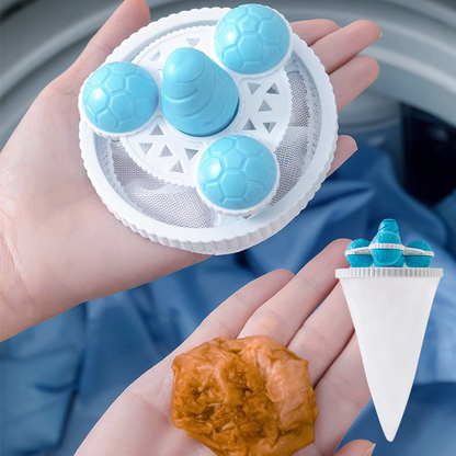 🔥Last Day 50% OFF🔥 - Upgraded Washing Machine Filter Bag Hair Removal Cleaning Floating Laundry Ball