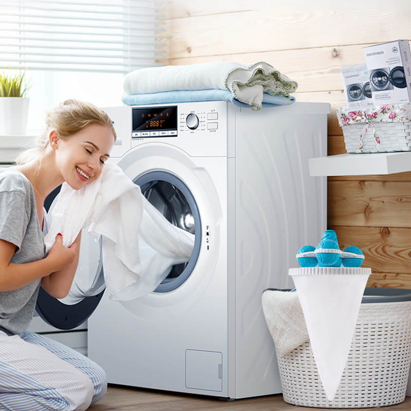 🔥Last Day 50% OFF🔥 - Upgraded Washing Machine Filter Bag Hair Removal Cleaning Floating Laundry Ball